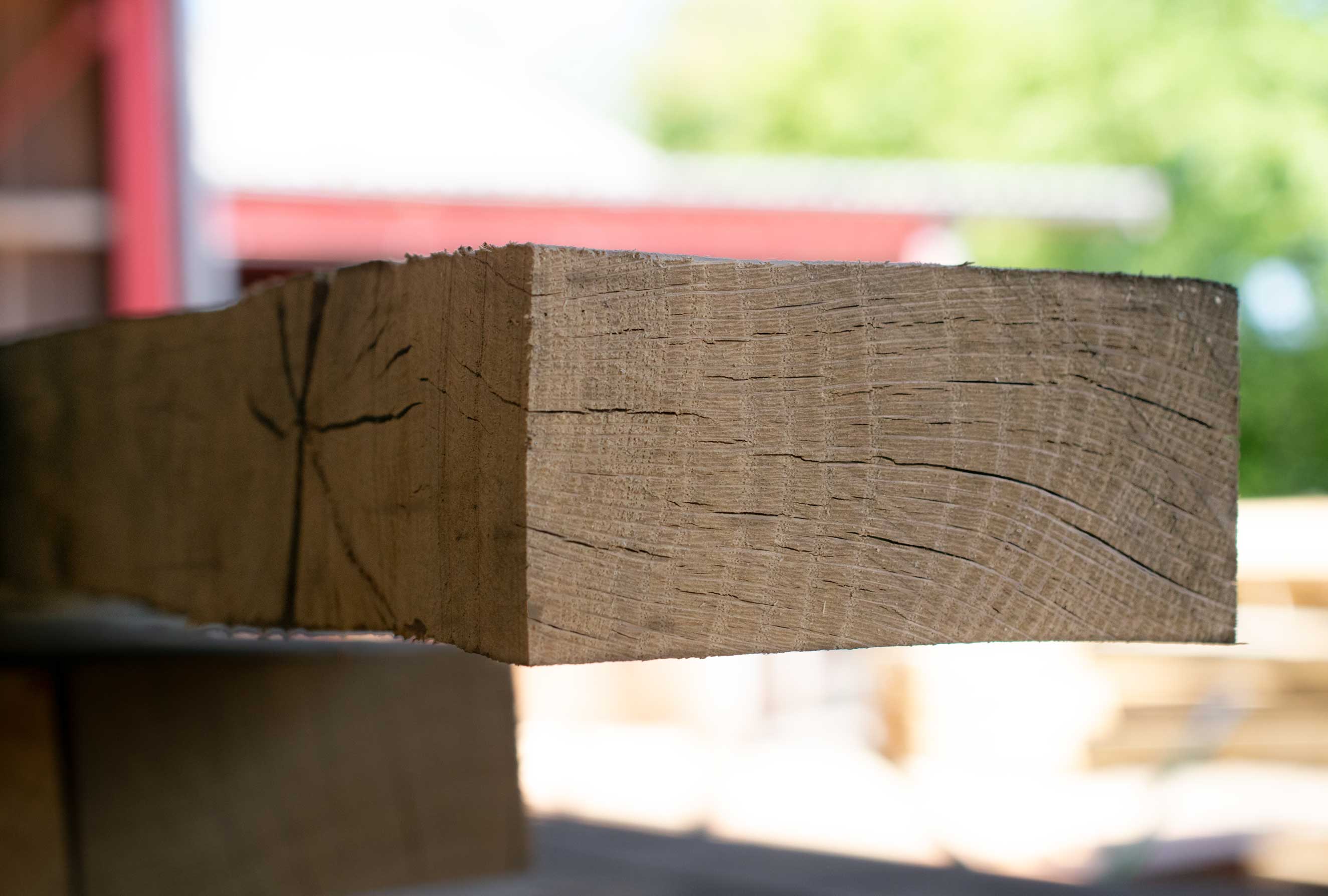 Stolpe i eg 50 x 100