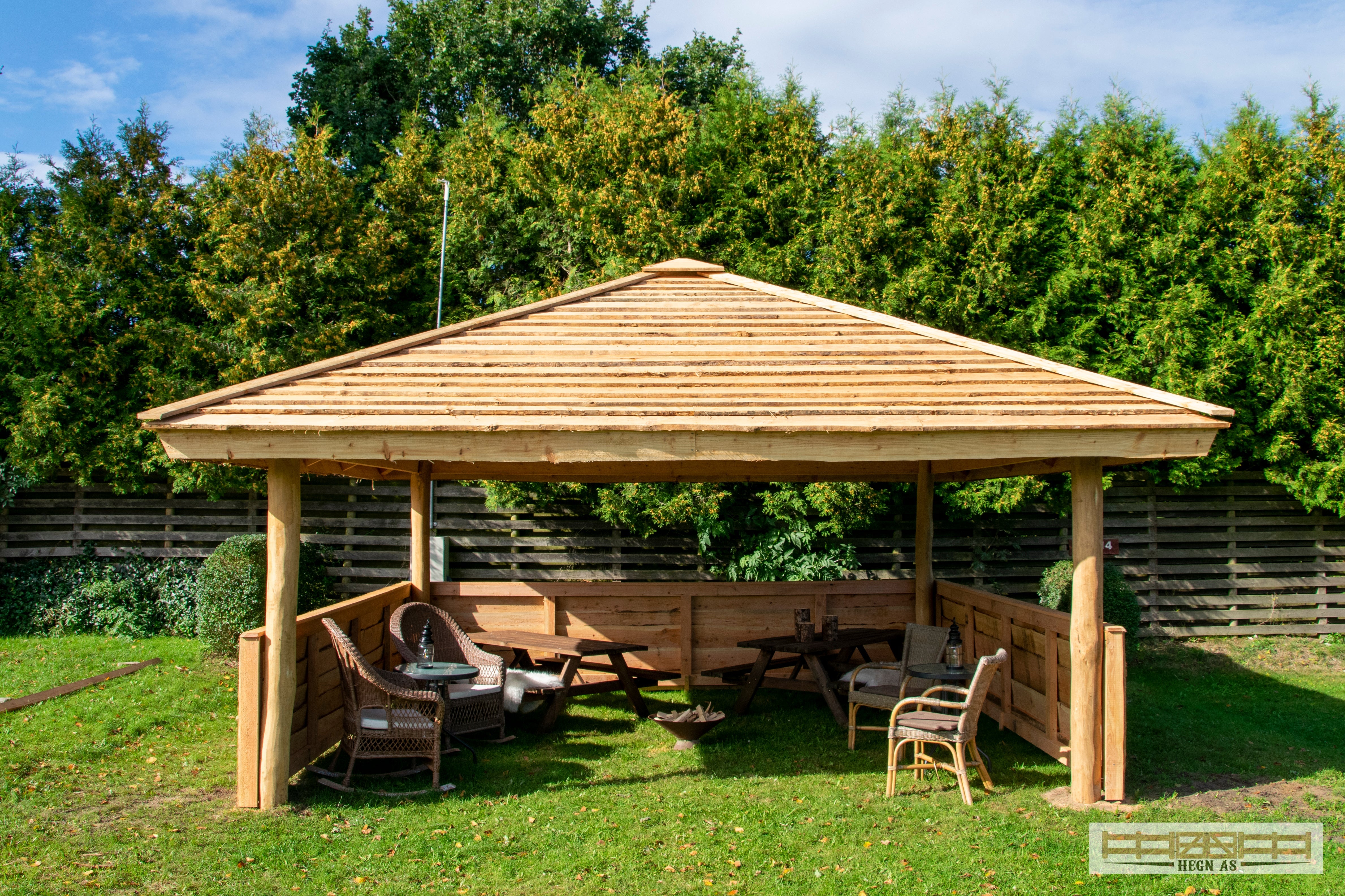 Bålhytte i dansk design