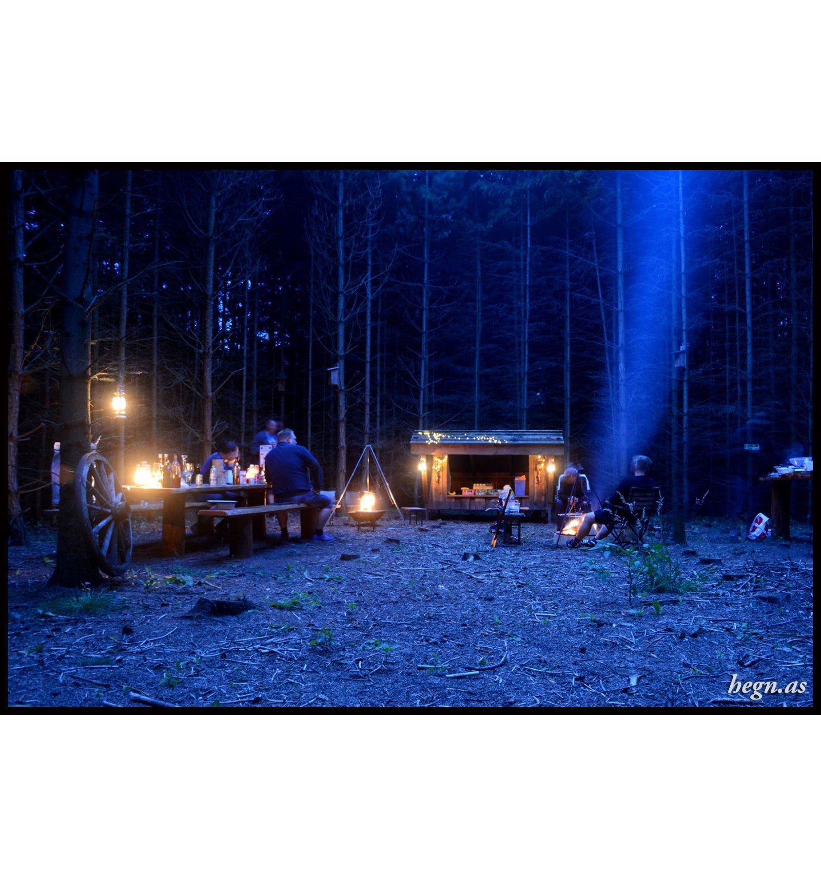 Usamlet shelter aften