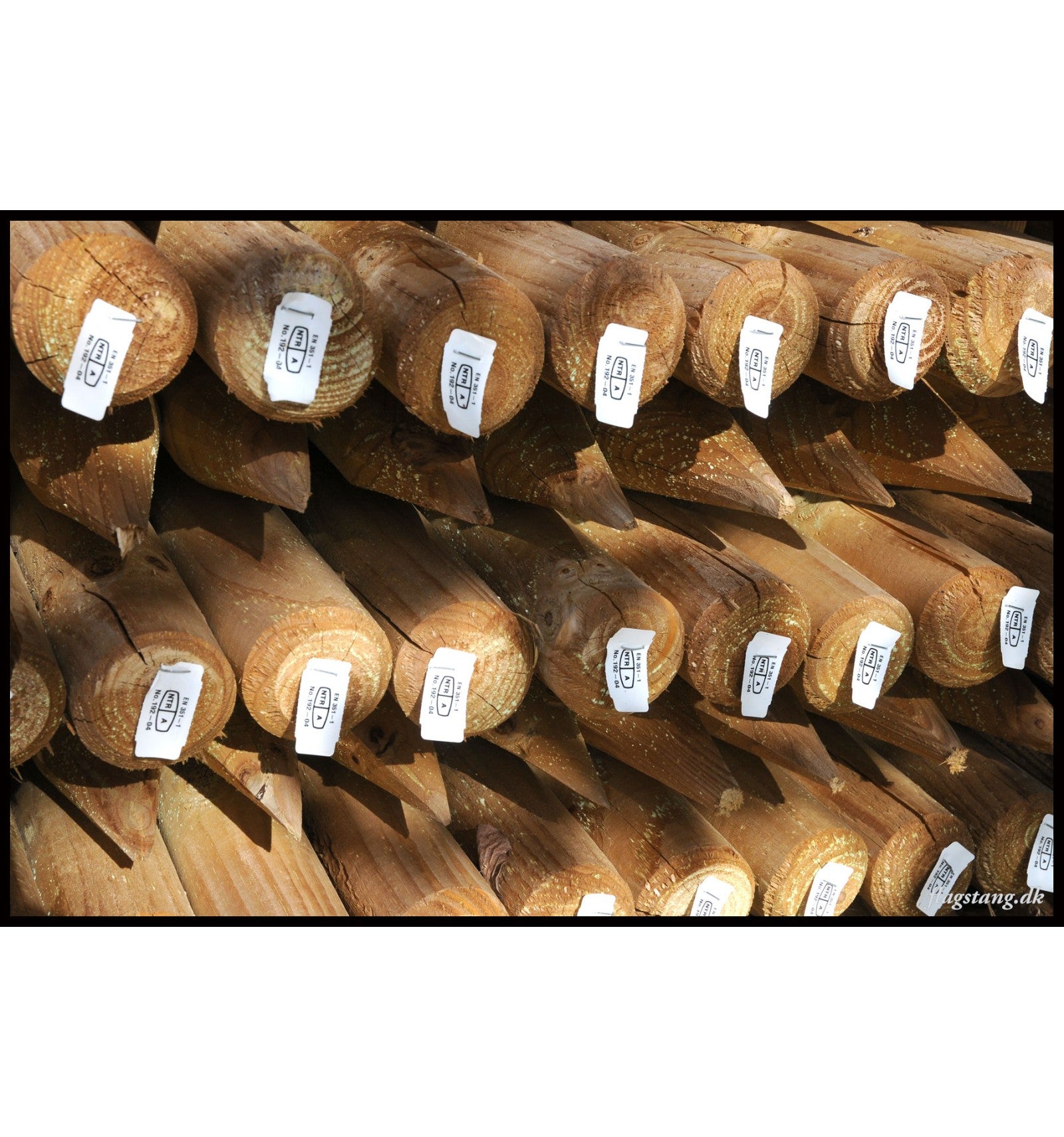 Trykimprægneret Ø6 spidspæl