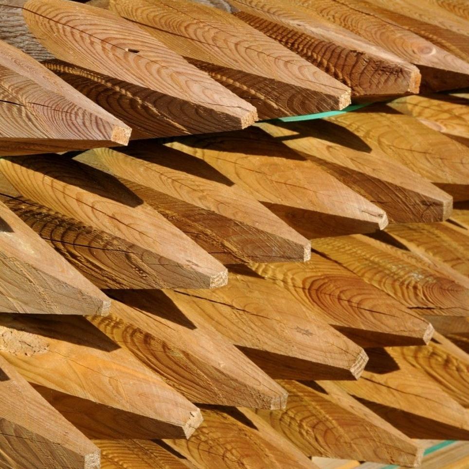 Spidspæl Ø 12 trykimprægneret