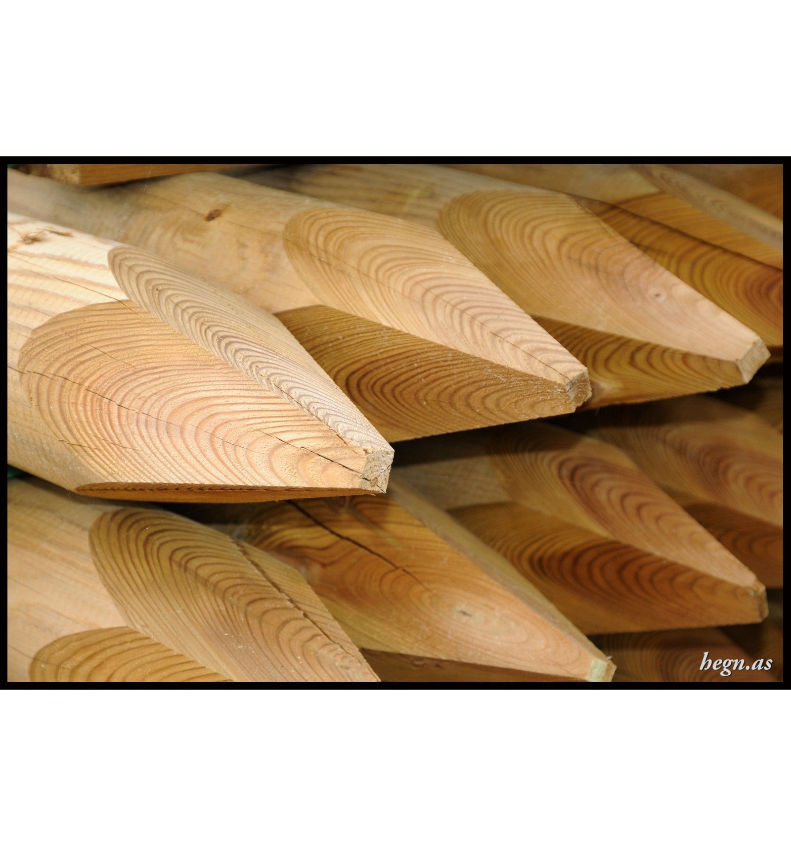 Trykimprægneret Ø14 spidspæl