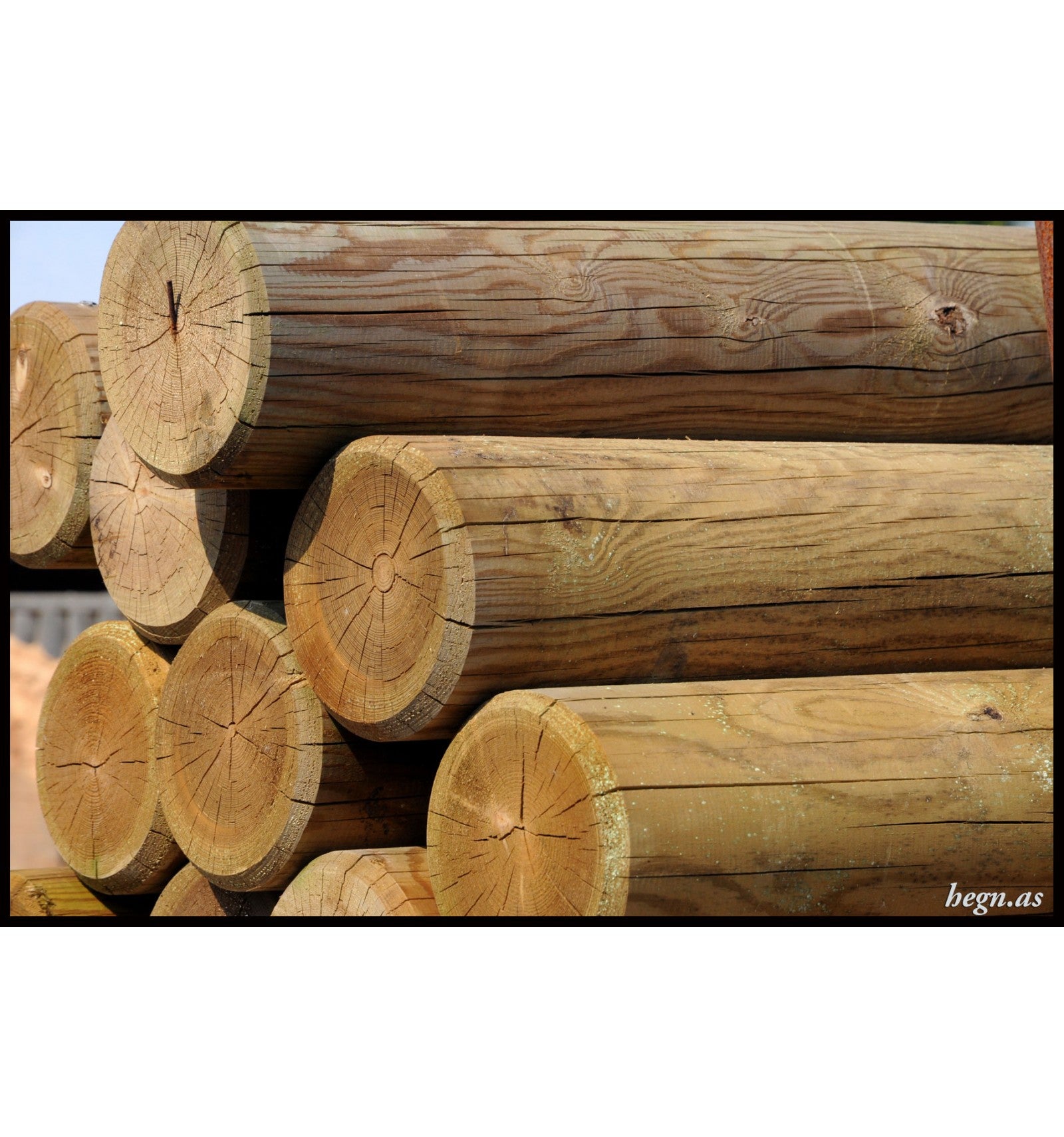 Trykimprægneret stolpe Ø10