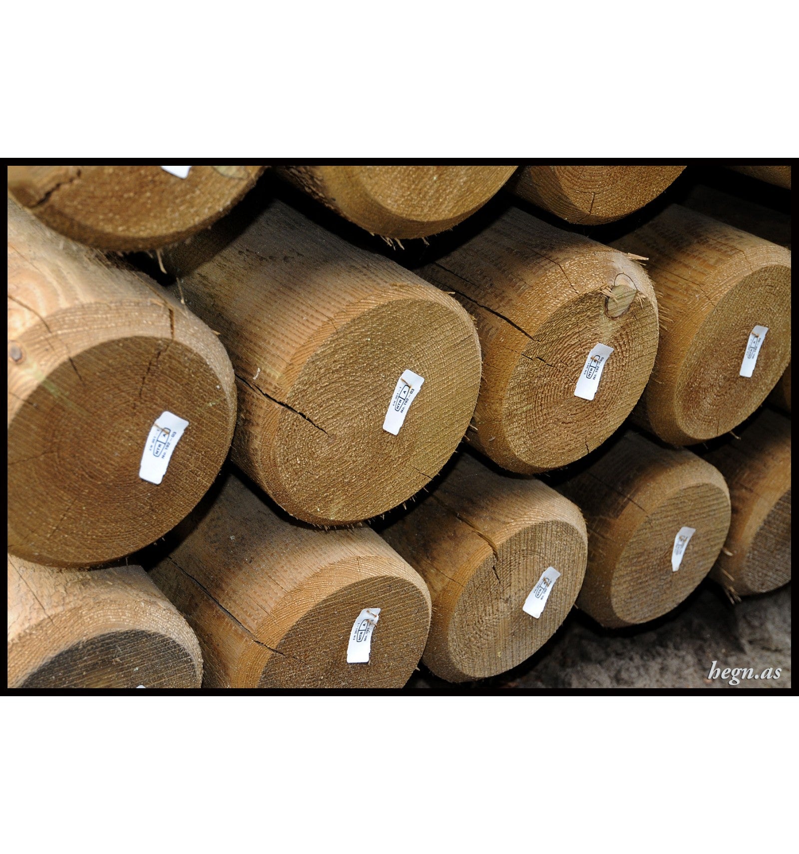 Trykimprægneret stolpe Ø16