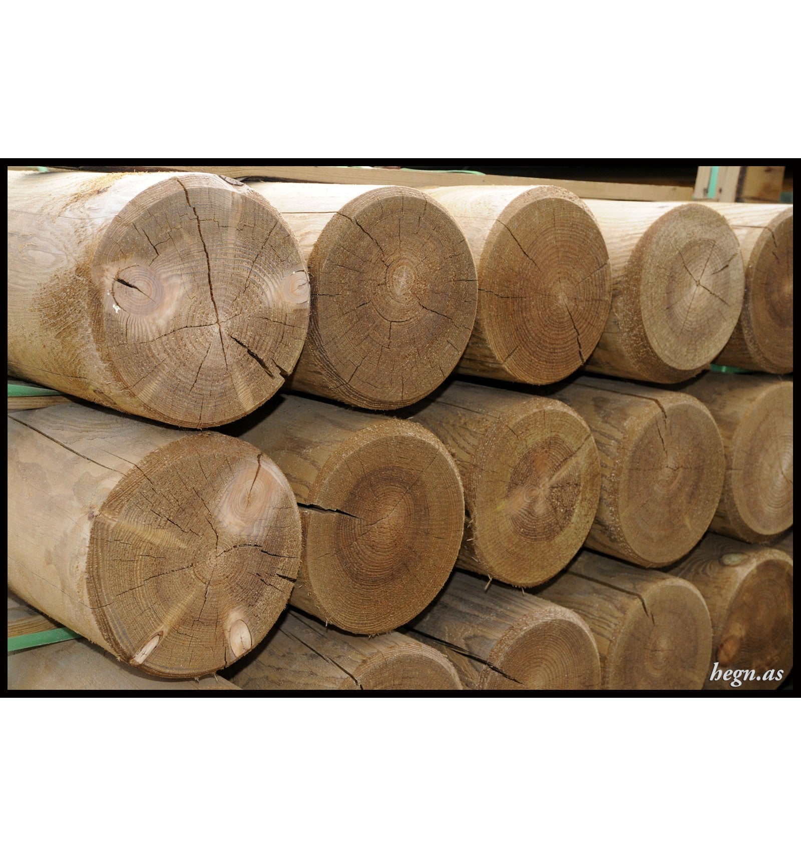 Trykimprægneret stolpe Ø20